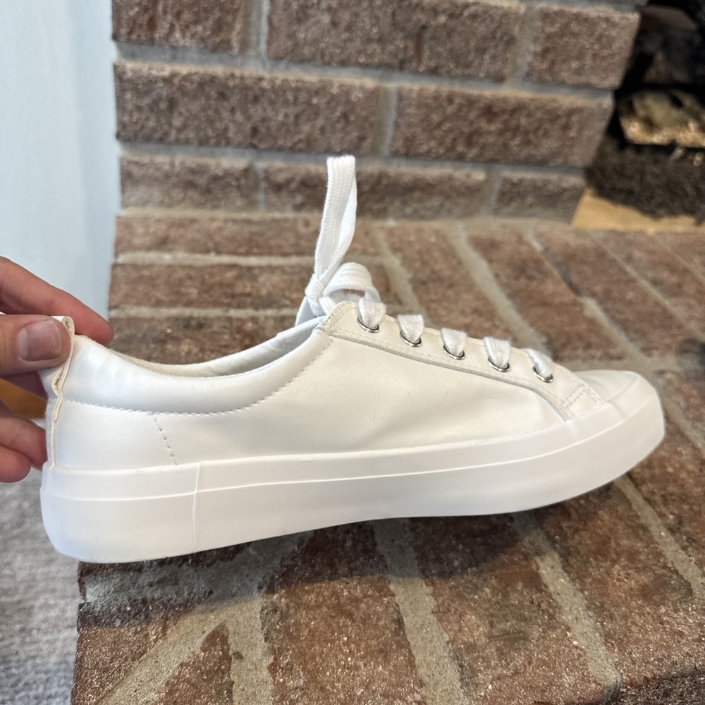 Esprit Tallya White Faux Leather Sneakers Womens Sz 8.5 Lace Up Casual #166 - Picture 6 of 16